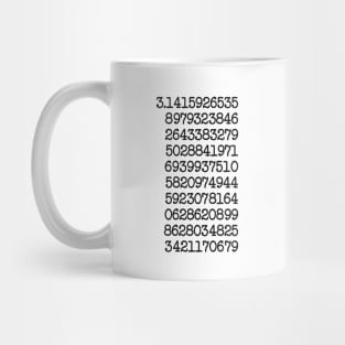 Number Pi 2.0| Typography Mug